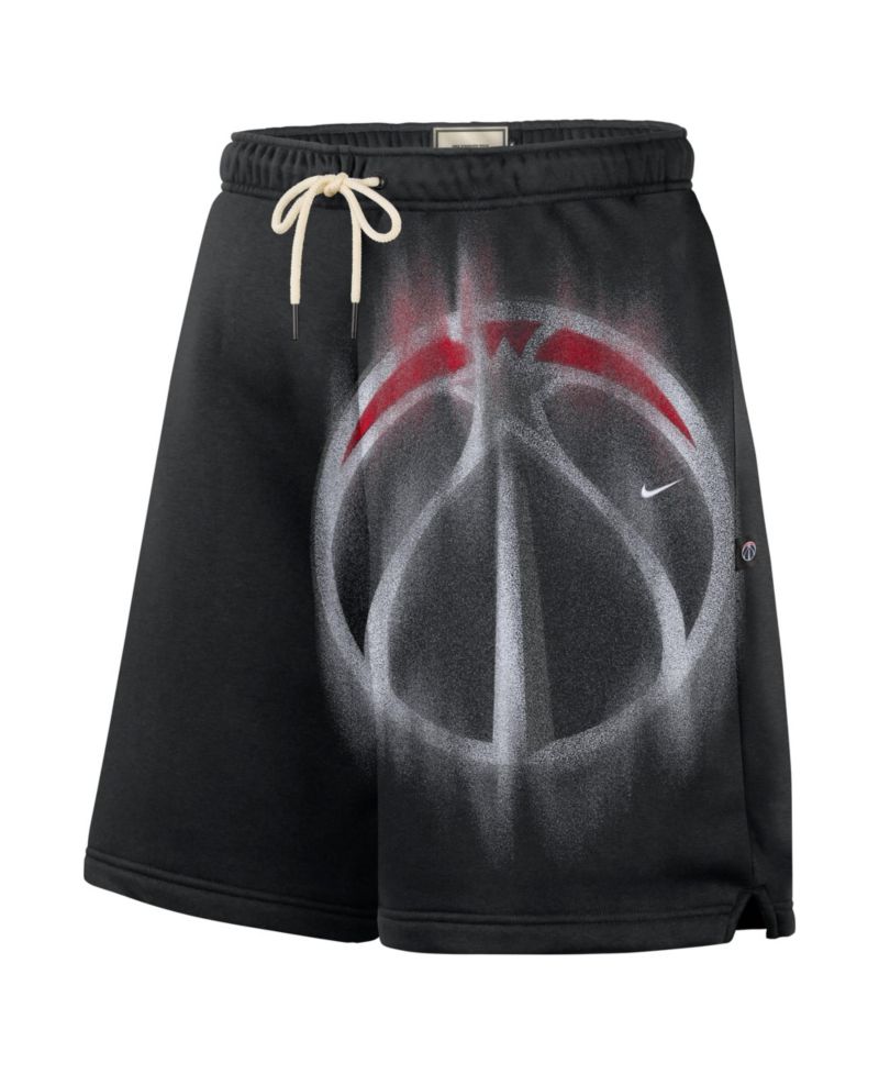 Men's Black Washington Wizards 2026 Standard Issue Practice Icon Fleece Shorts