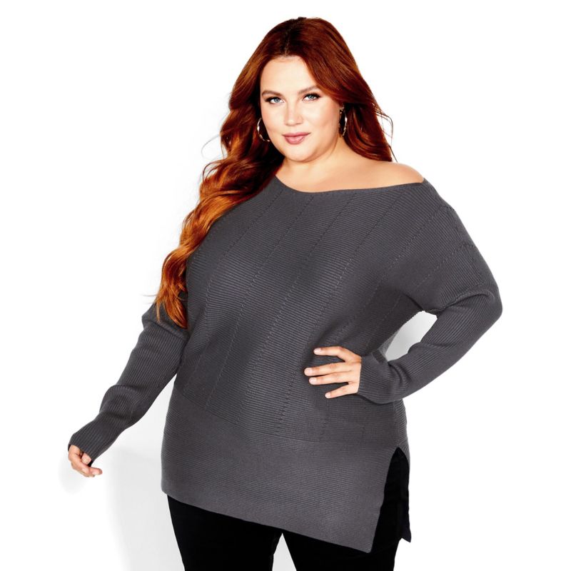 Plus Size Lean In Sweater