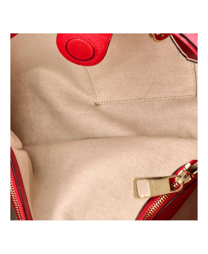 Medium Bamboo Shopper Tote Leather