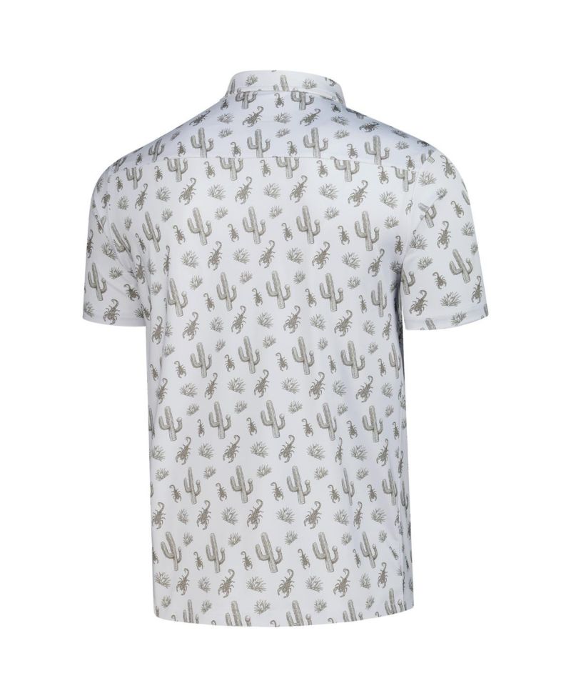 Men's Gray WM Phoenix Open Calyspo Cactus Polo Shirt
