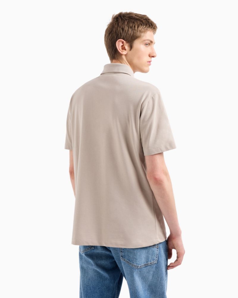 Men's Short Sleeve Eagle Graphic Polo Shirt