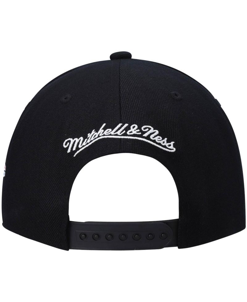 Men's Black Oklahoma City Thunder Hardwood Classics Script 2.0 Snapback Hat