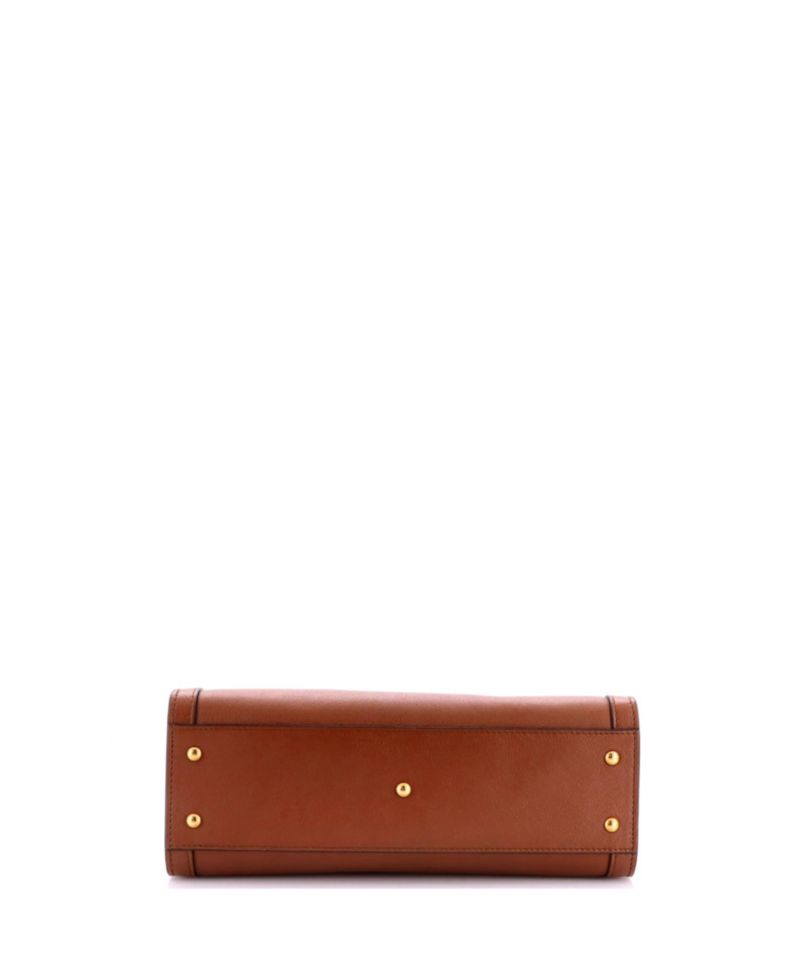 Small Diana NM Bamboo Handle Tote Leather
