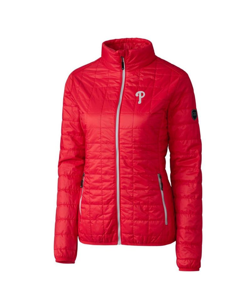 Women's Red Philadelphia Phillies Rainier PrimaLoft Eco Full-Zip Puffer Jacket