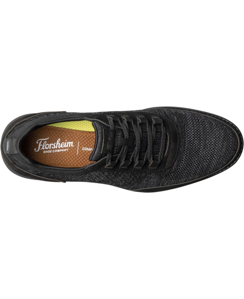 Men's Launch Knit Elastic Lace Slip On Sneaker