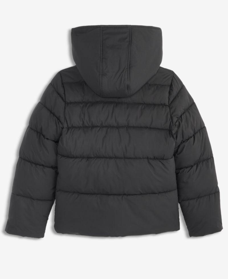Girls' 6-16 Faux-Sherpa-Vestee Hooded Puffer Coat