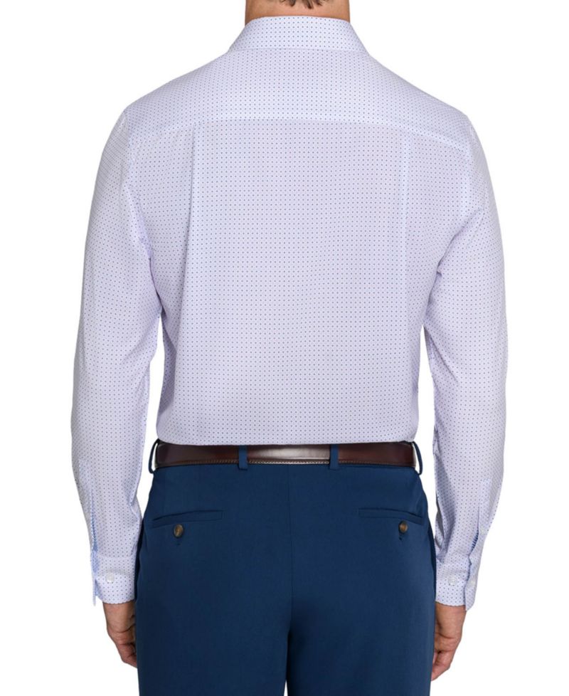 Men's Slim-Fit Spread-Collar Dress Shirt
