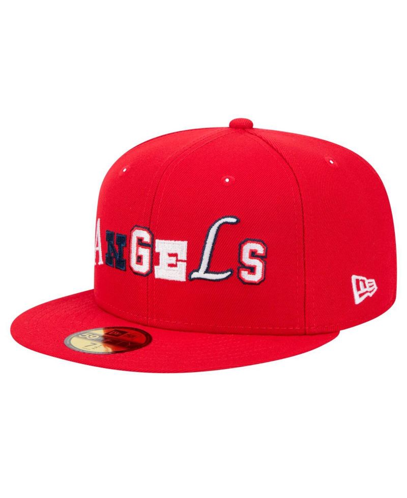 Men's Red Los Angeles Angels Ransom 59FIFTY Fitted Hat