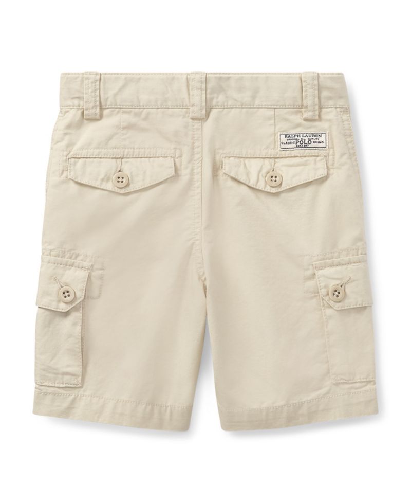 Toddler and Little Boys Stretch Twill Cargo Short