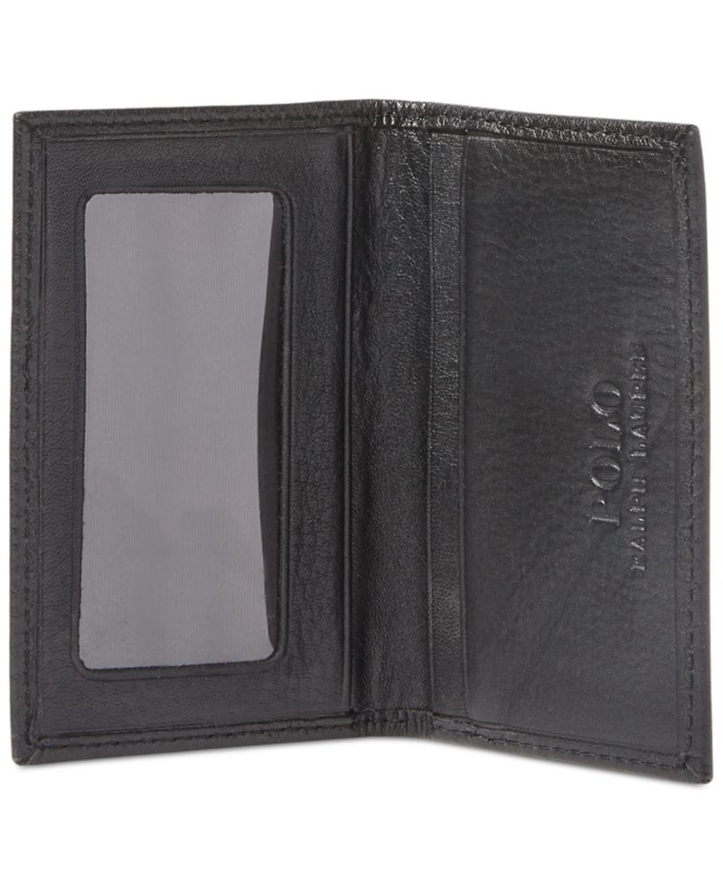 Men's Pebbled Leather Card Wallet