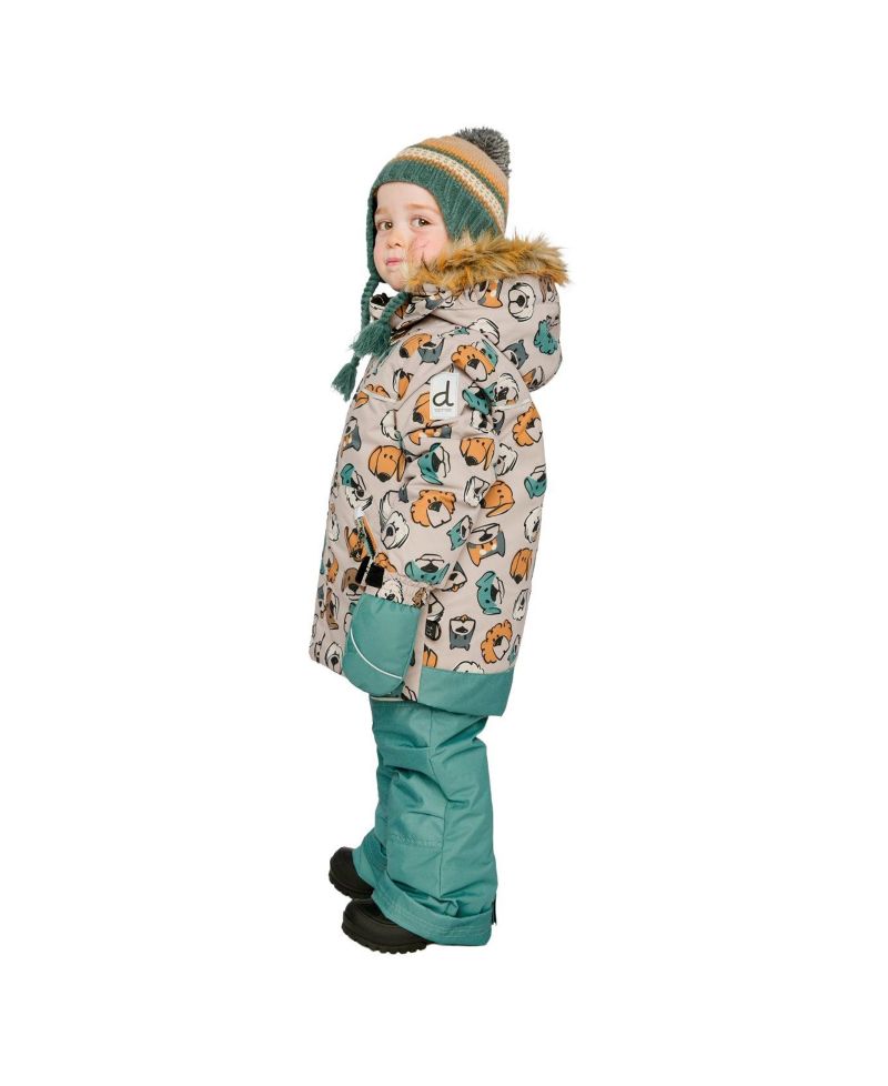 Big Boys 6-8 Two Piece Discover Snowsuit Printed with Dogs