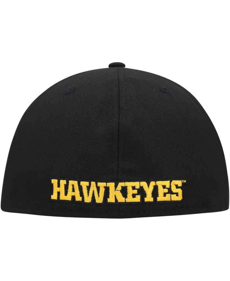 Men's Black Iowa Hawkeyes Primary Team Logo Basic 59FIFTY Fitted Hat