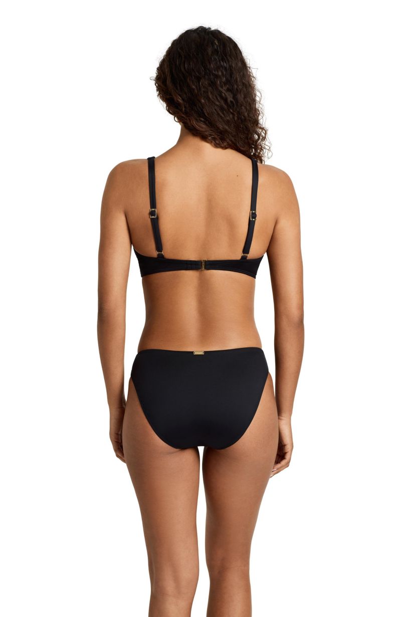 Women's Plumeria Ruffle Underwire Bralette Swimsuit Top