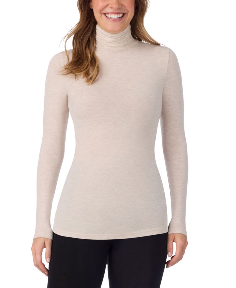 Women's Softwear with Stretch Long-Sleeve Turtleneck Top
