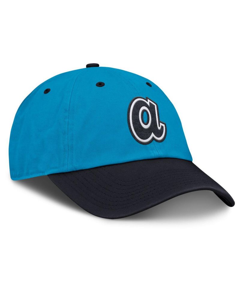 Men's Blue/Navy Atlanta Braves Neon 90s Club Adjustable Hat