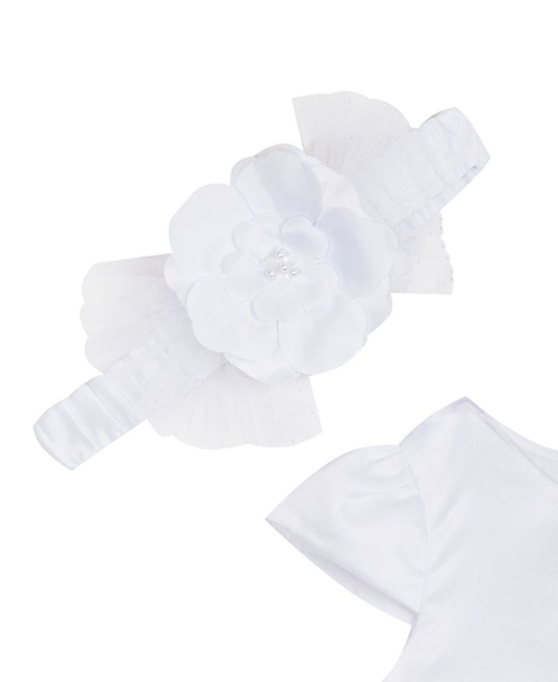 Baby Girls' Cap Sleeve Dress with Headband