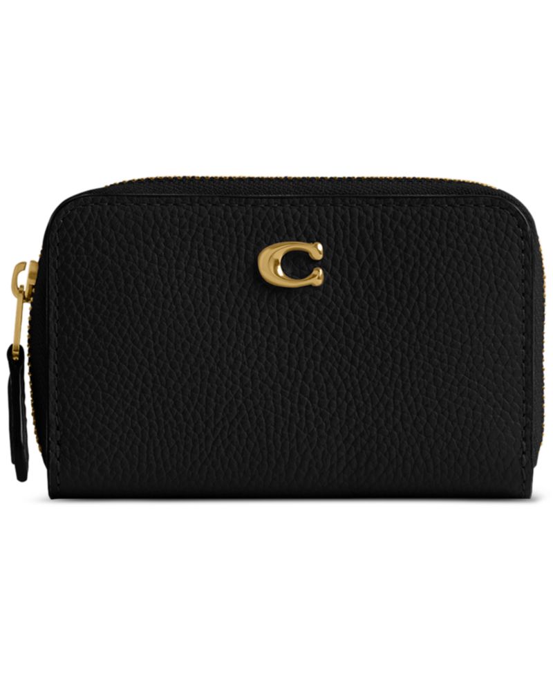 Essential Leather Zip Around Card Case Wallet