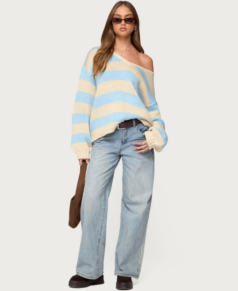 Women's Tracie Striped Oversized Sweater