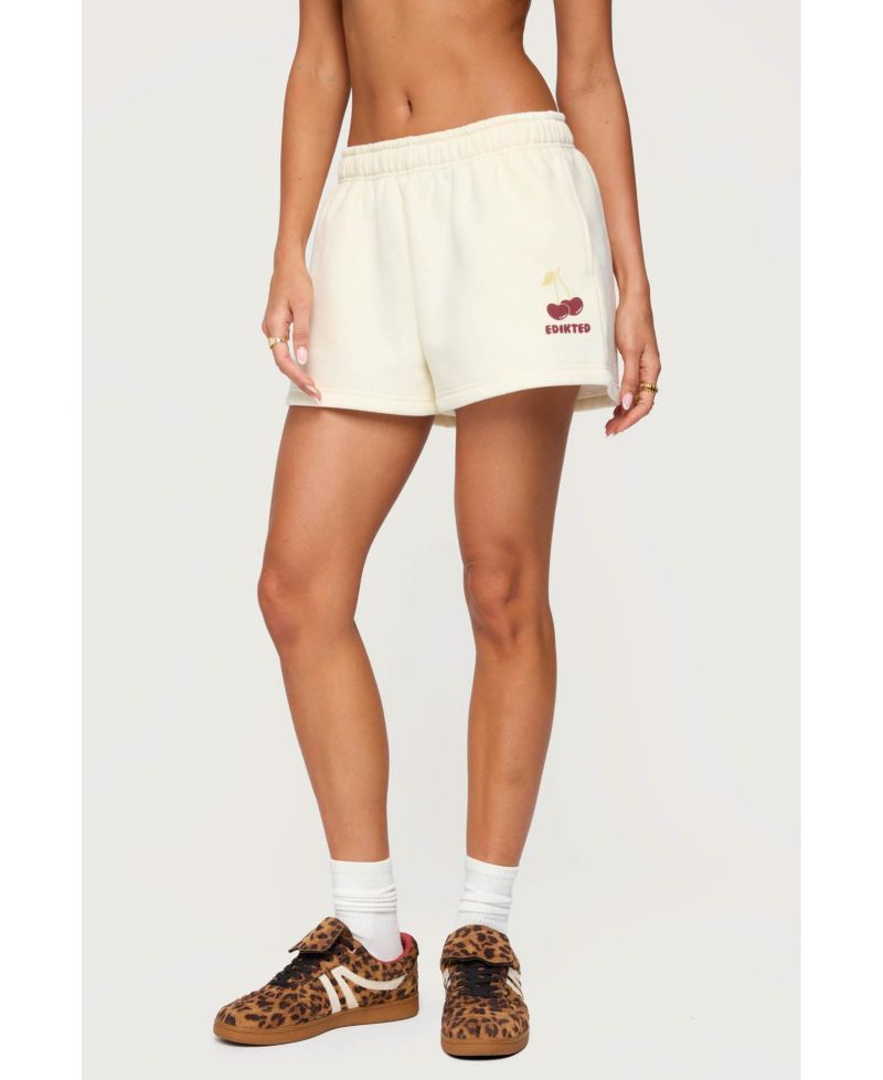 Women's Cherry Babe Sweat Shorts