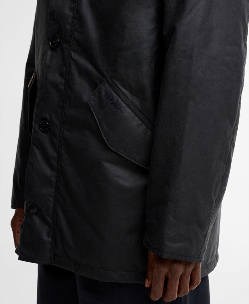 Men's Modern Powell Waxed Cotton Padded Jacket