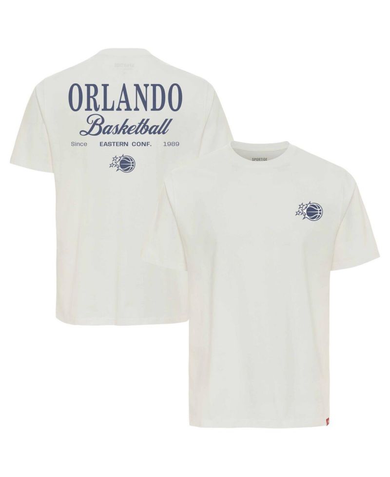 Men's and Women's Cream Orlando Magic Athletic Club Collection Duke Relaxed fit Premium T-Shirt