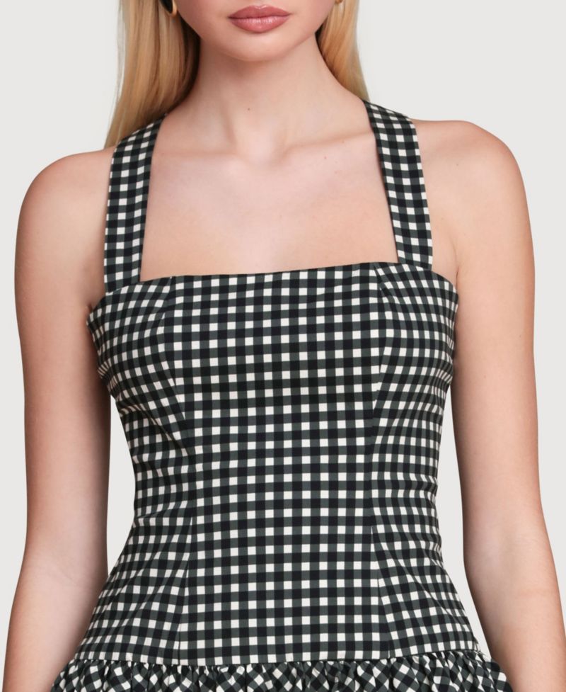 Women's Drop Waist Bubble Hem Mini Dress