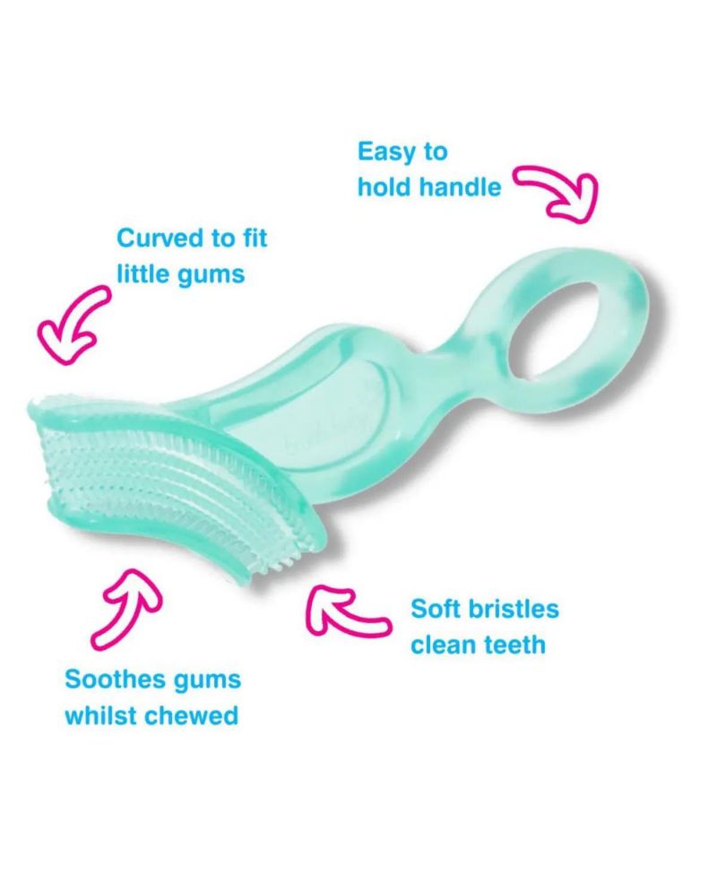 First Tooth Gift Set | Includes BabySonic Teal Electric Toothbrush, Baby's First Brush & Teether & Chewable Toothbrush