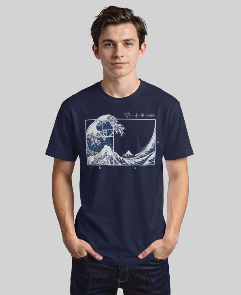 Men's The Great Fibonacci Wave Short-Sleeve T-Shirt