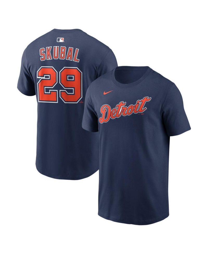 Men's Tarik Skubal Navy Detroit Tigers Name & Number T-Shirt