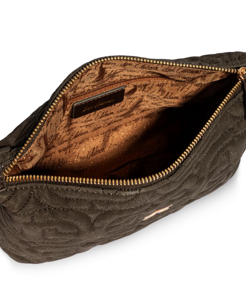 Ethyl Quilted Zip-Top Demi Small Shoulder Handbag