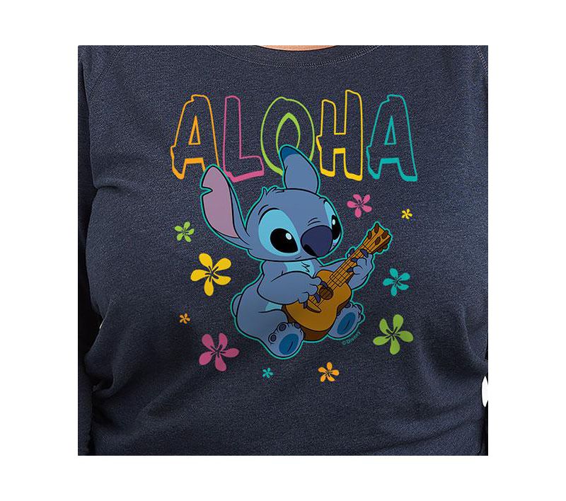 Plus Size Lilo and Stitch Aloha Graphic Pullover T-shirt