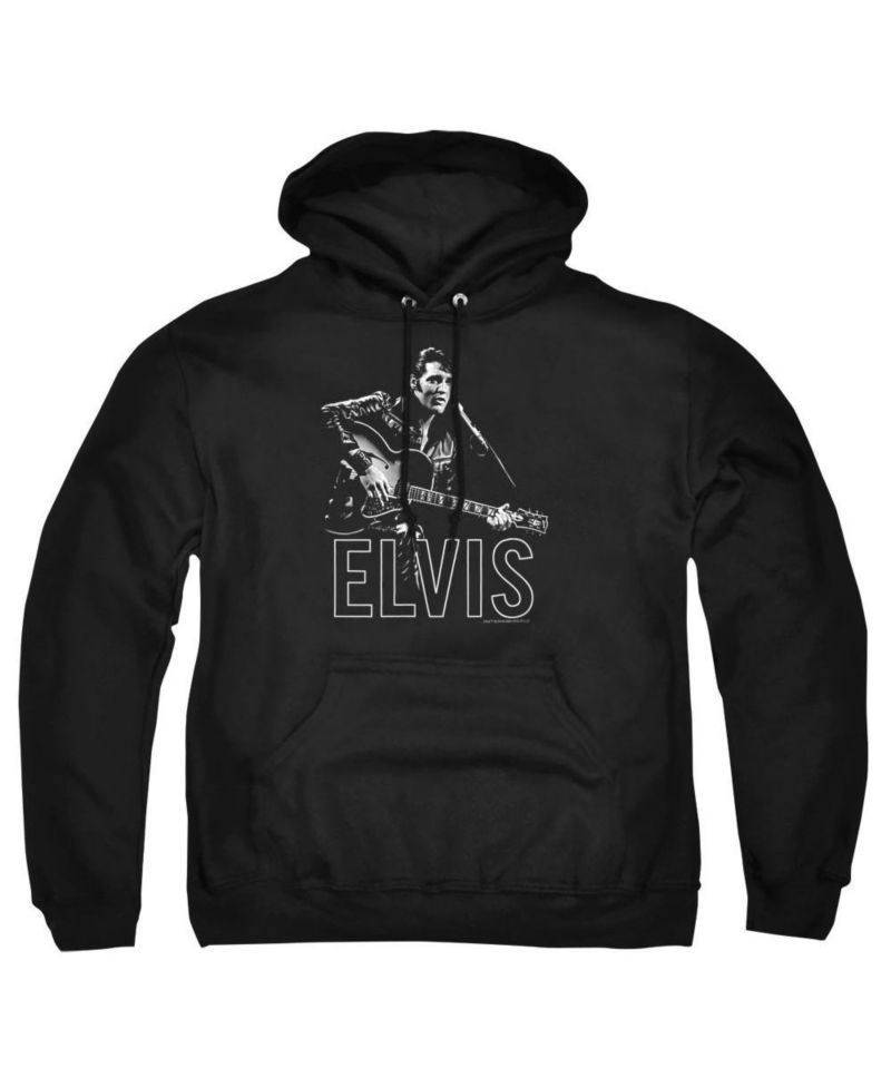 Men's Guitar In Hand Graphic Pull-Over Hoodie