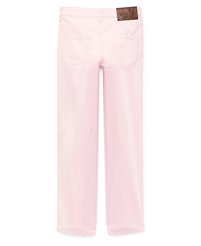 Big Boys Pink Slim Fit 5 Pocket Twill Pants