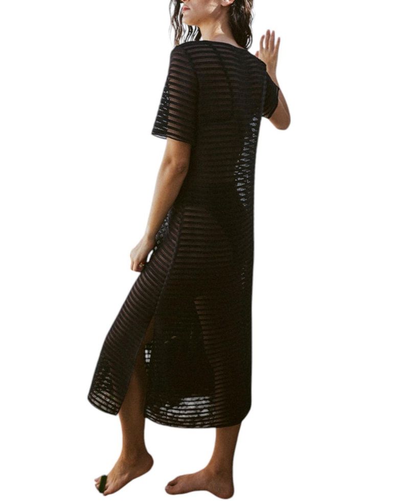 Women's Dorin Black Swim Cover Up