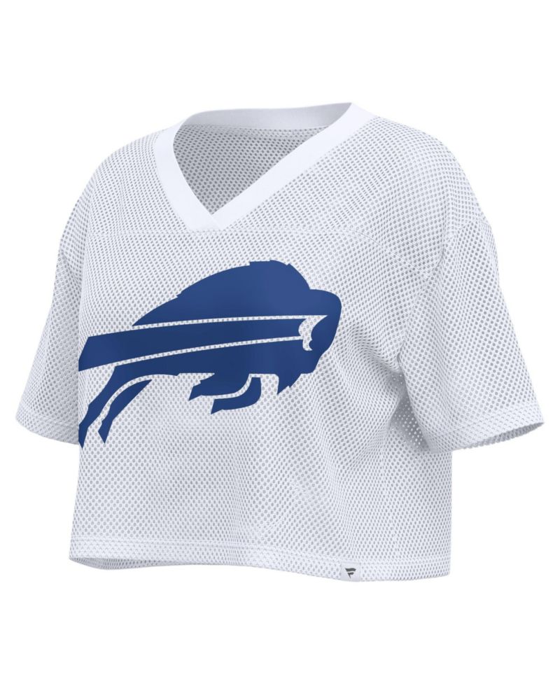 Women's Buffalo Bills Oversized Cropped Mesh Jersey