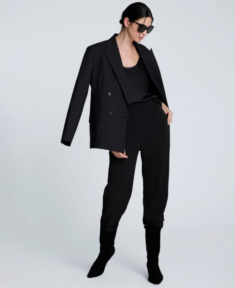 Women's Luxe Twill Straight-Leg Pants