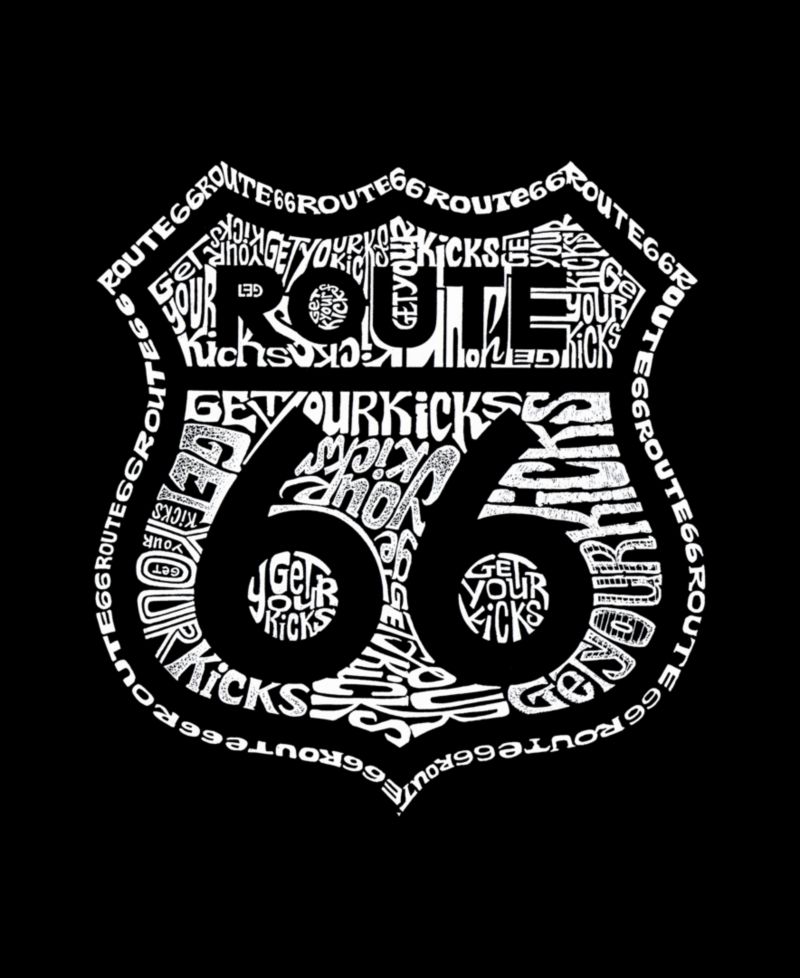 Men's Route 66 Word Art Tank Top