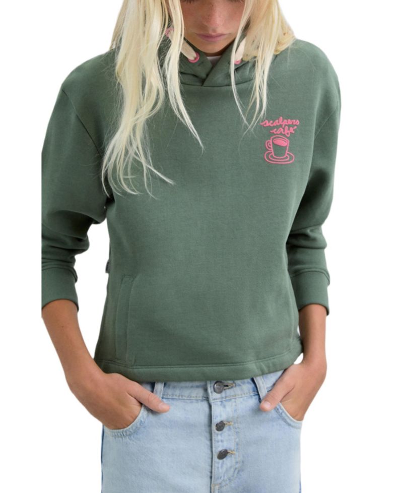 Little Girls Croissant Graphic Hoodie