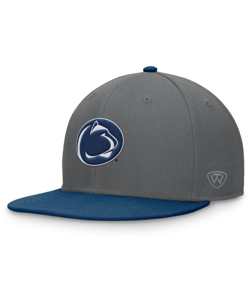 Men's Gray/Navy Penn State Nittany Lions Rally Two-Tone Fitted Hat