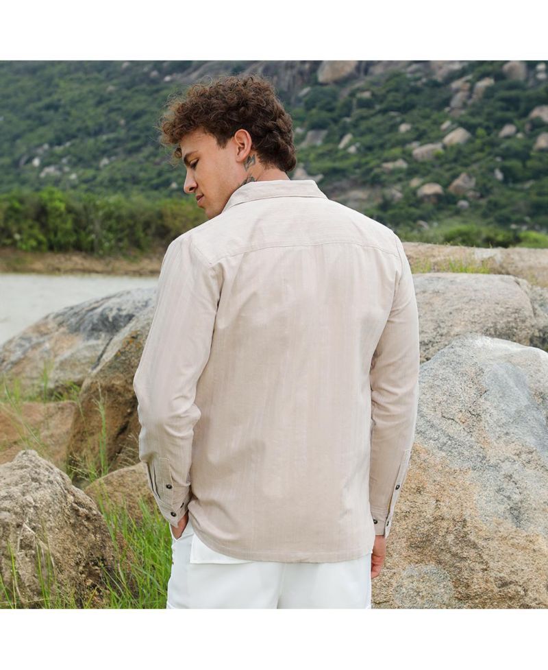 Men's Multitrack-Striped Shirt