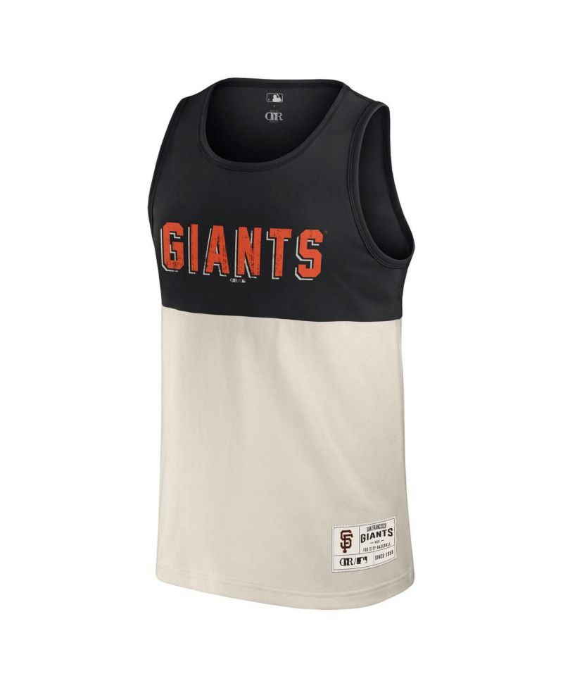 Darius Rucker Collection by Men's Black/Cream San Francisco Giants Color Block Tank Top