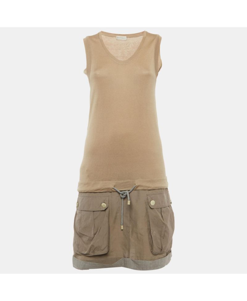 Women's Cotton Knit Sleeveless Short Dress