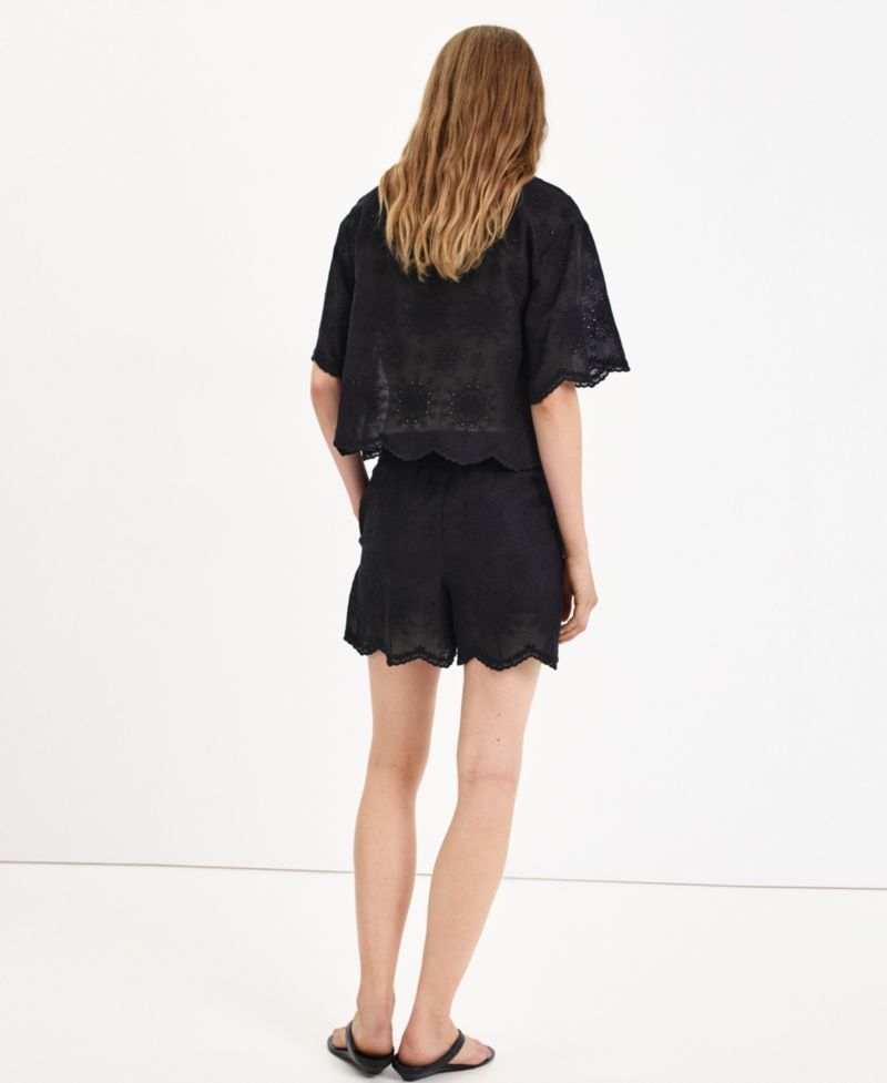 Women's Pull-On Eyelet Shorts, 4" Inseam