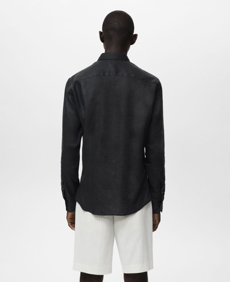 Men's Linen Long Sleeve Shirt