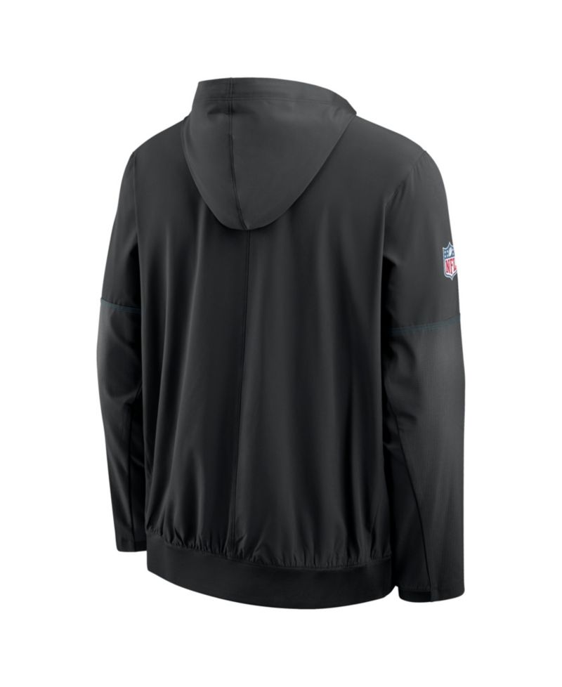 Men's Black Jacksonville Jaguars Sideline Anorak Half-Zip Hoodie