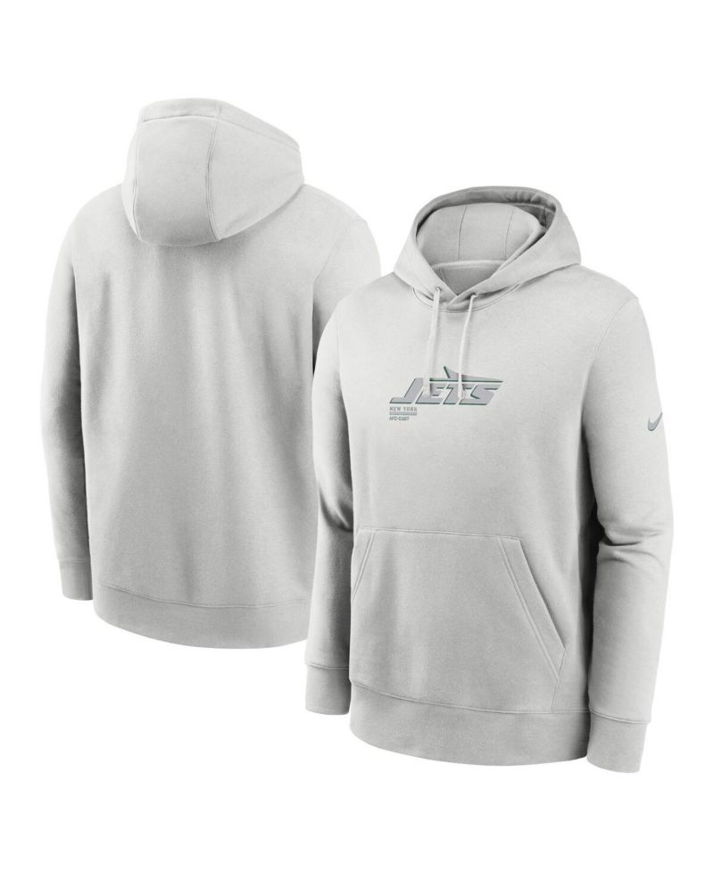 Men's Gray New York Jets Edge Pack French Terry Club Pullover Hoodie