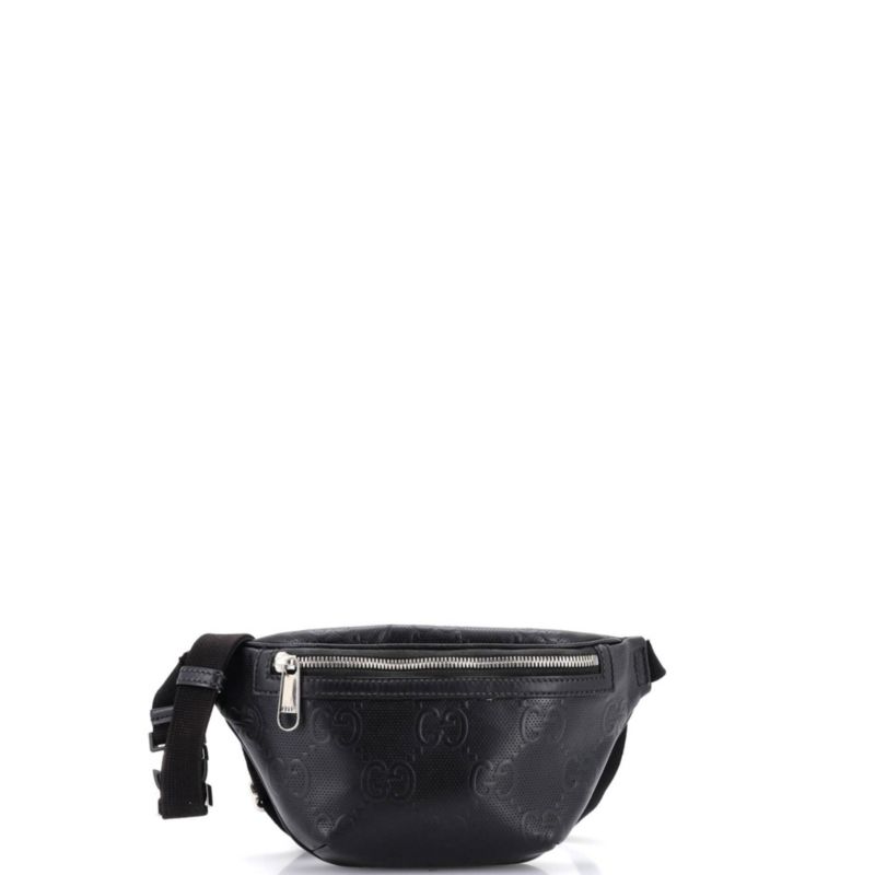 Small Belt Bag GG Embossed Perforated Leather