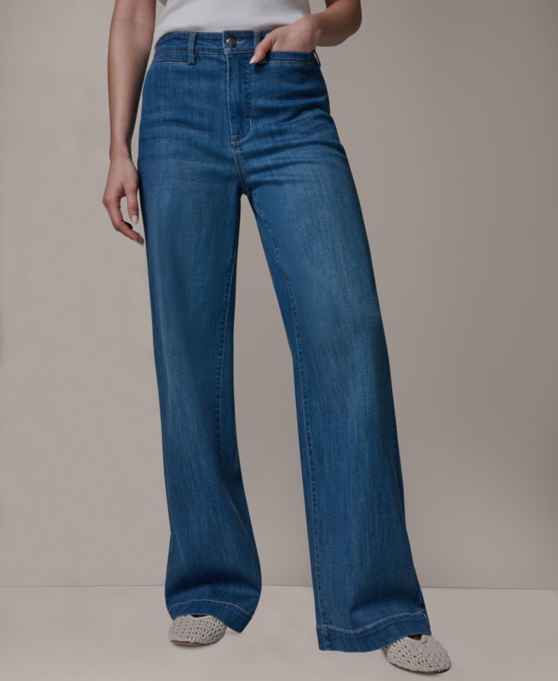 Women's High-Rise Wide-Leg Trousers