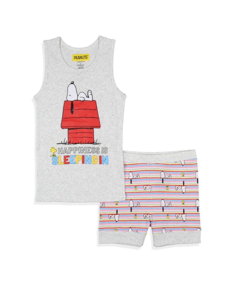 Big Girls Snoopy Happiness Is Sleeping In Tank Pajama Set