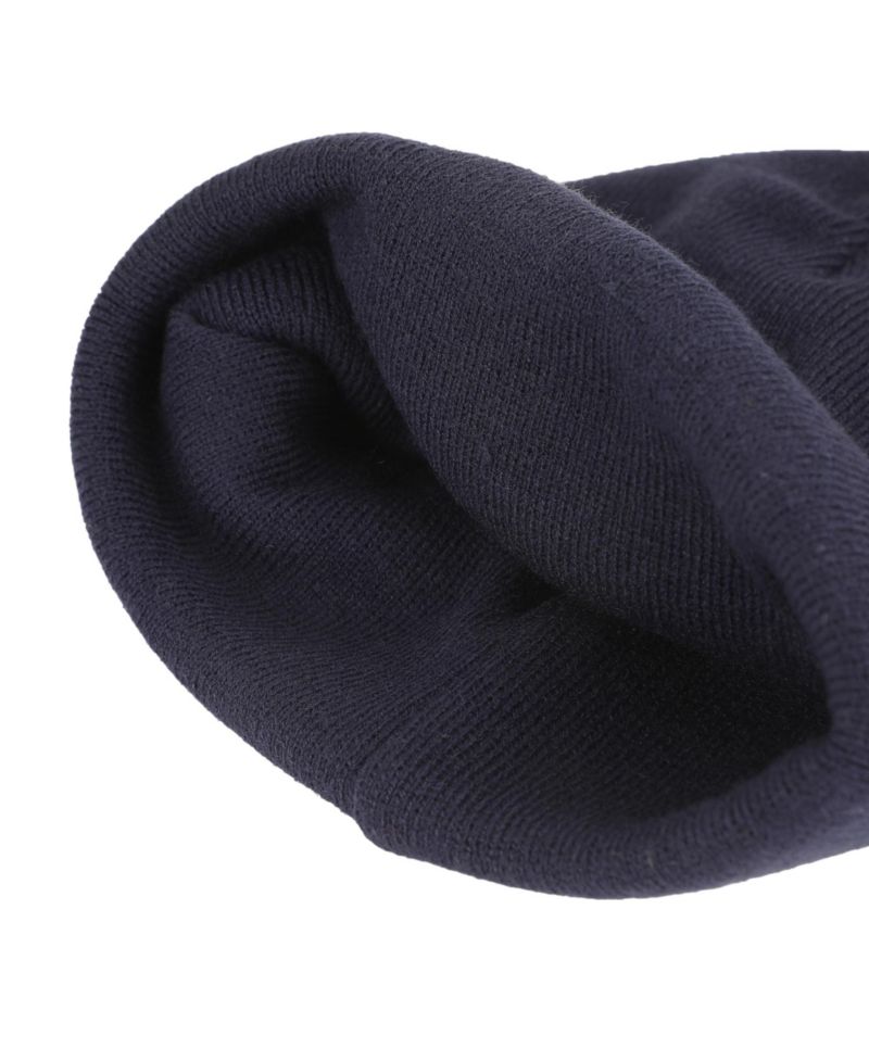 Men's WSQK Embroidery Navy Acrylic Yarn Standard Cuff Beanie